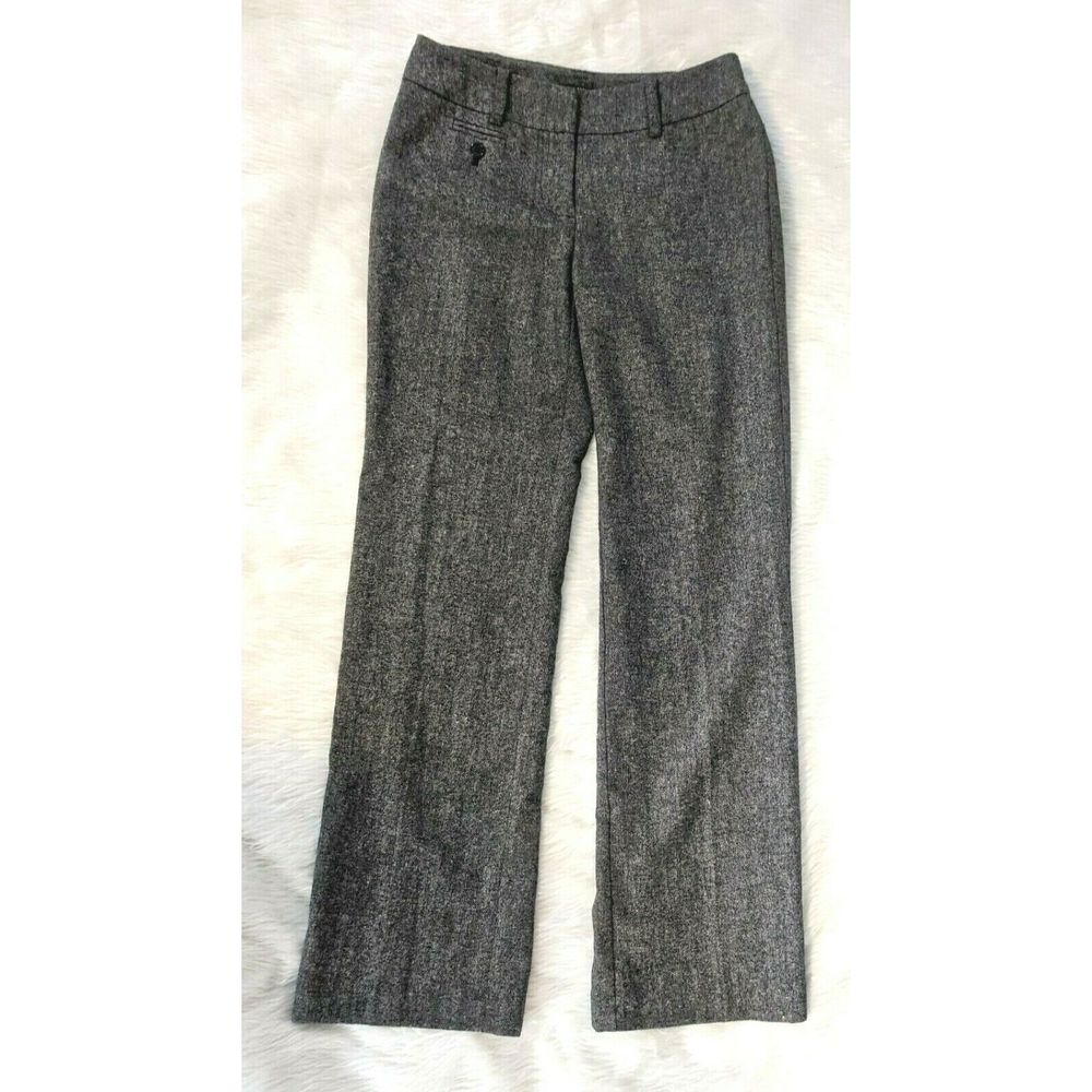 Ann Taylor 00 Petite Curvy Gray Trousers Pants 00P - Picture 4 of 4